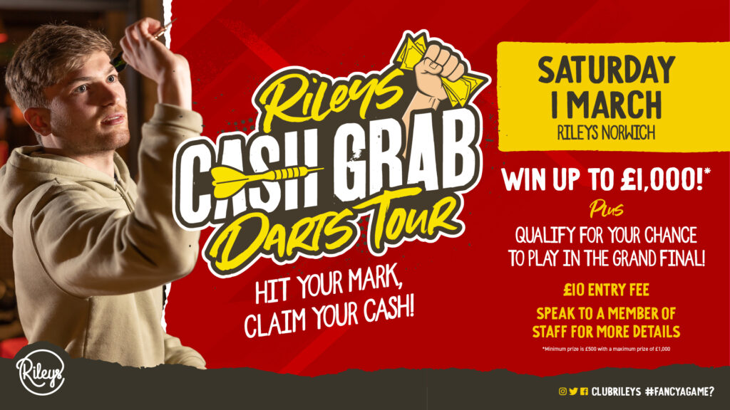 Rileys Cash Grab Darts Tour - Norwich