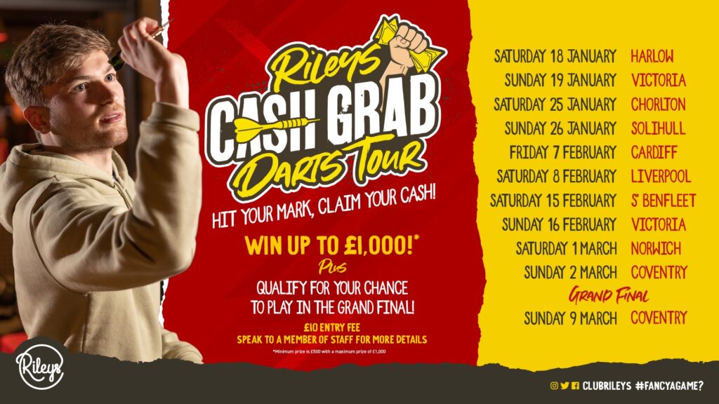 Rileys Cash Grab Darts Tour